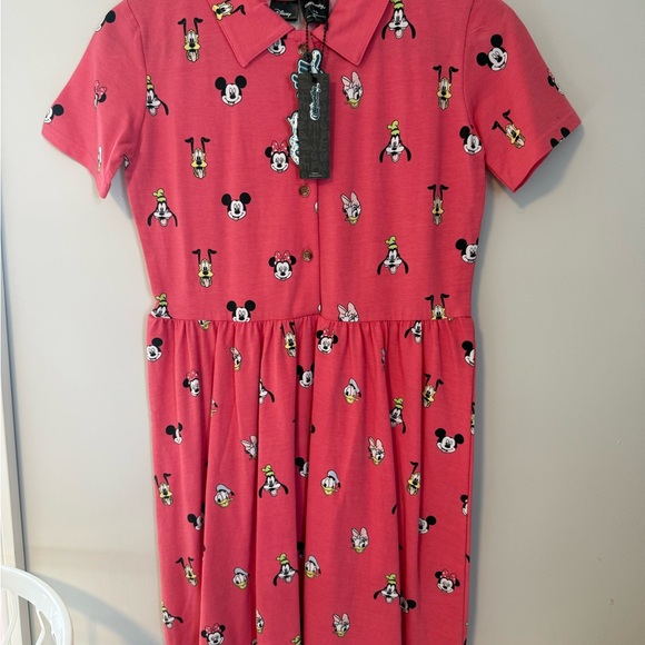 cakeworthy Dresses & Skirts - Cakeworthy Disney Pink Polo Dress with Character Print